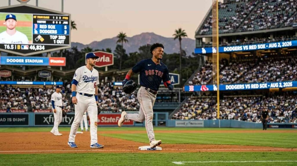 dodgers vs red sox match player stats Additional